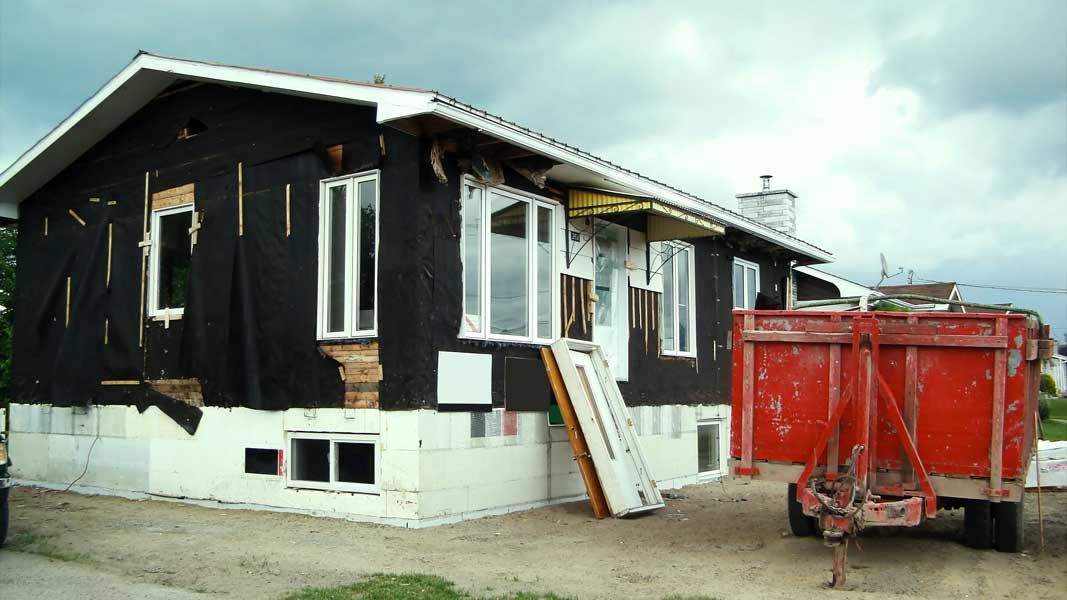 House siding removal fix and flip projects funding