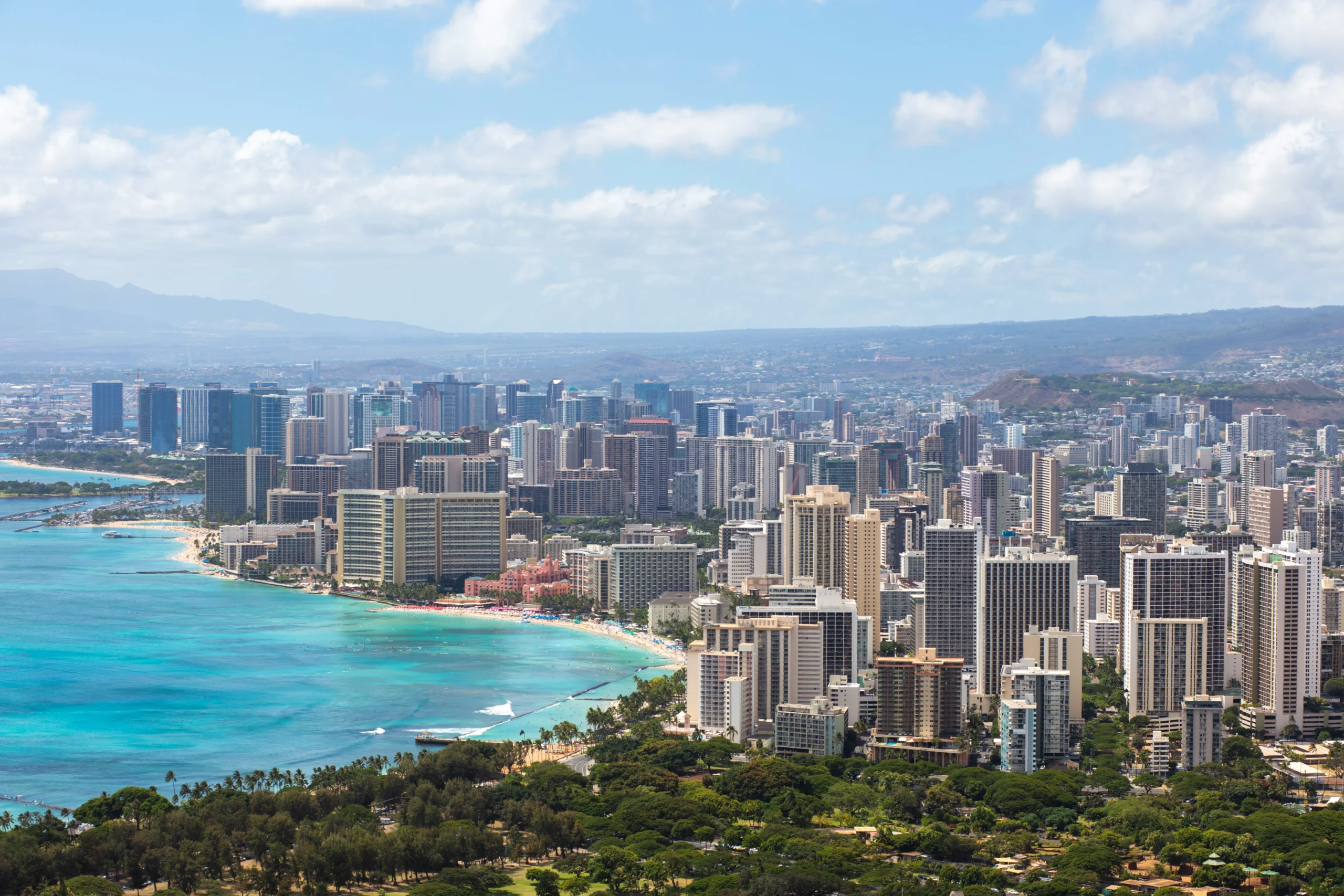 Photo-of-aerial-view-of-coastal-city-buildings-requiring-a-dscr-loan-down-payment
